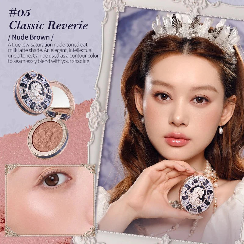 Flower Knows Butterfly Cloud Collar Duo Blush – Matte Finish Duo Blush Compact QXL 05 Classic Reverie