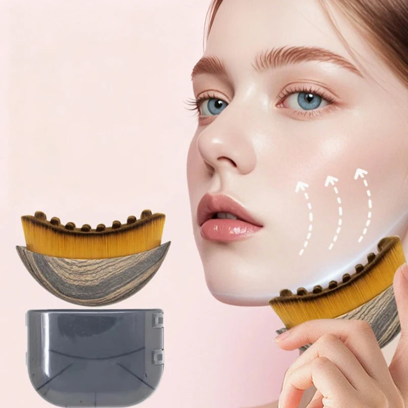 Facial Contour Brush – Face Sculpting & Drainage Massager Face Sculpting Brush QXL