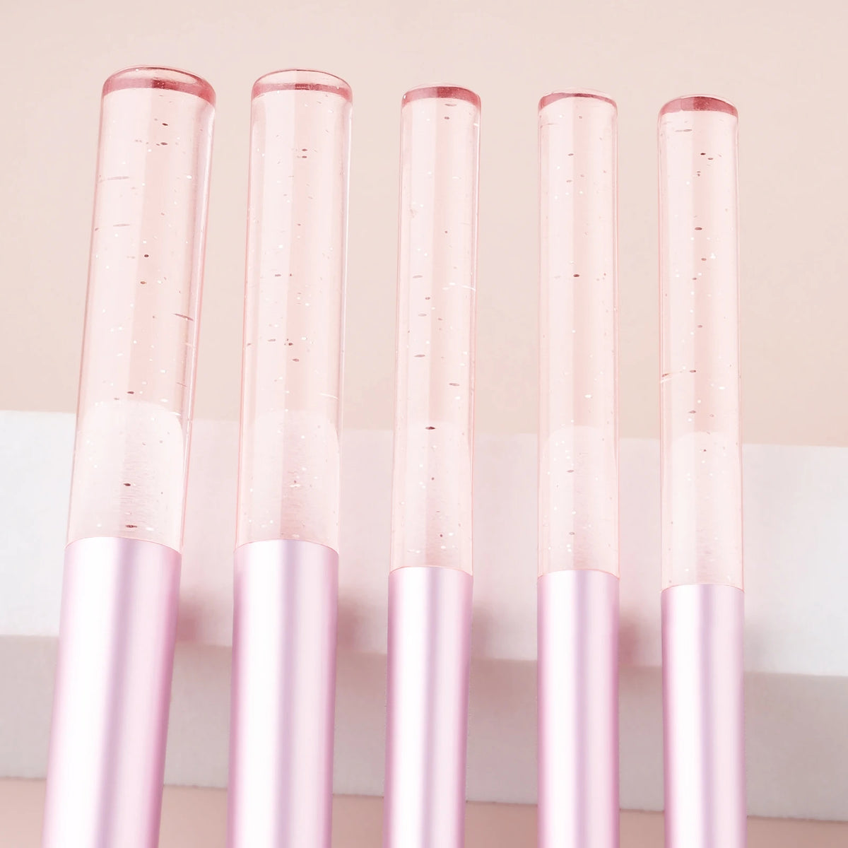 5-Pc Glitter Makeup Brush Set | Blush Eyeshadow Brow Brushes Makeup Brush Set QXL