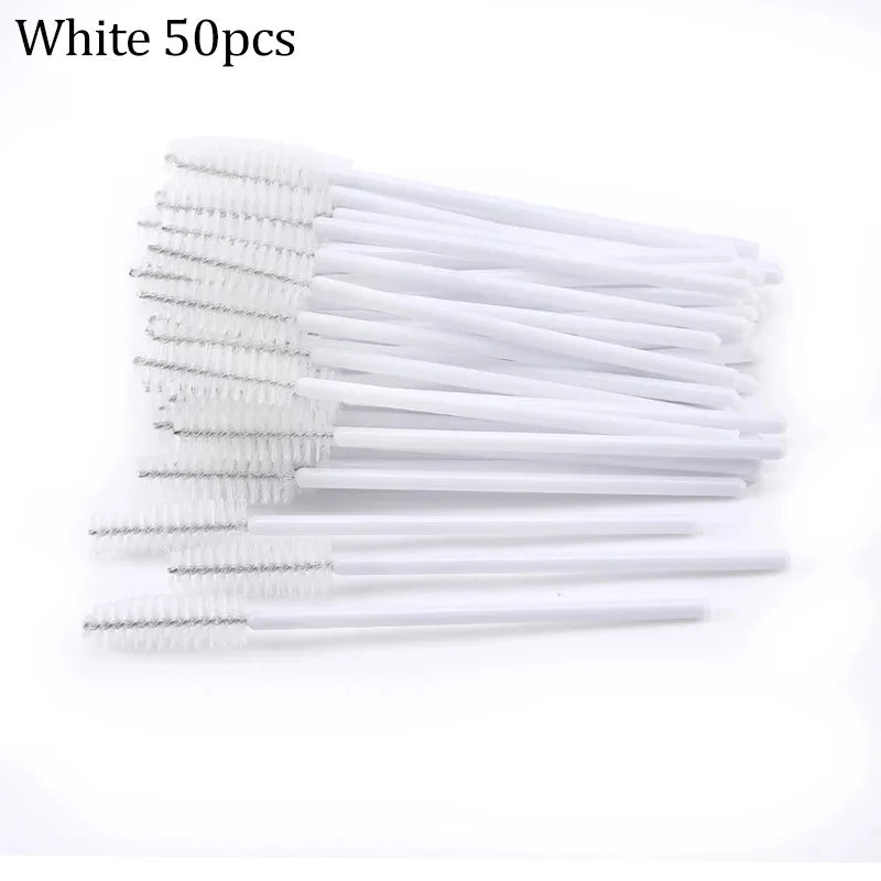 50-Pack Reusable Mascara Wands & Eyelash Spoolie Brushes Mascara Wand Spoolies QXL 03