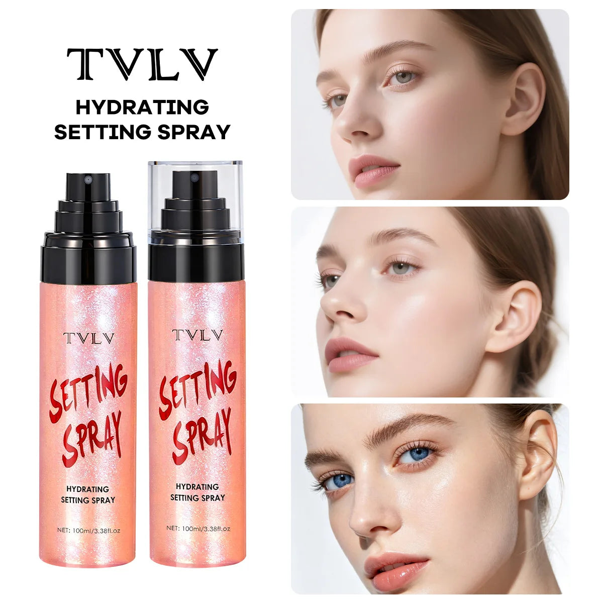 2-Pack Moisturizing Makeup Setting Spray – Waterproof & Long-Wear Makeup Setting Spray QXL
