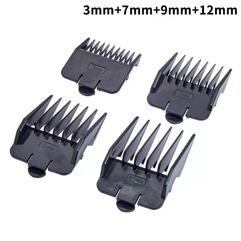 4-Pack Clipper Guard Comb Set | 3mm 7mm 9mm 12mm Attachments Clipper Guard Combs QXL