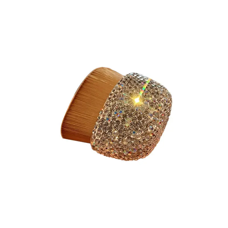 Diamond-Encrusted Foundation Brush | Loose Powder Makeup Tool Foundation Makeup Brush QXL