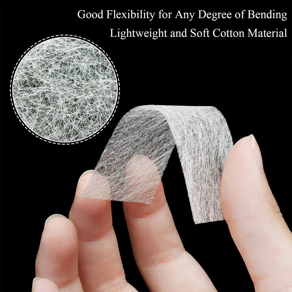 Silk Fiberglass Nail Extension Forms UV Gel Wrap | 10/20/50 Pcs Nail Extension Forms QXL