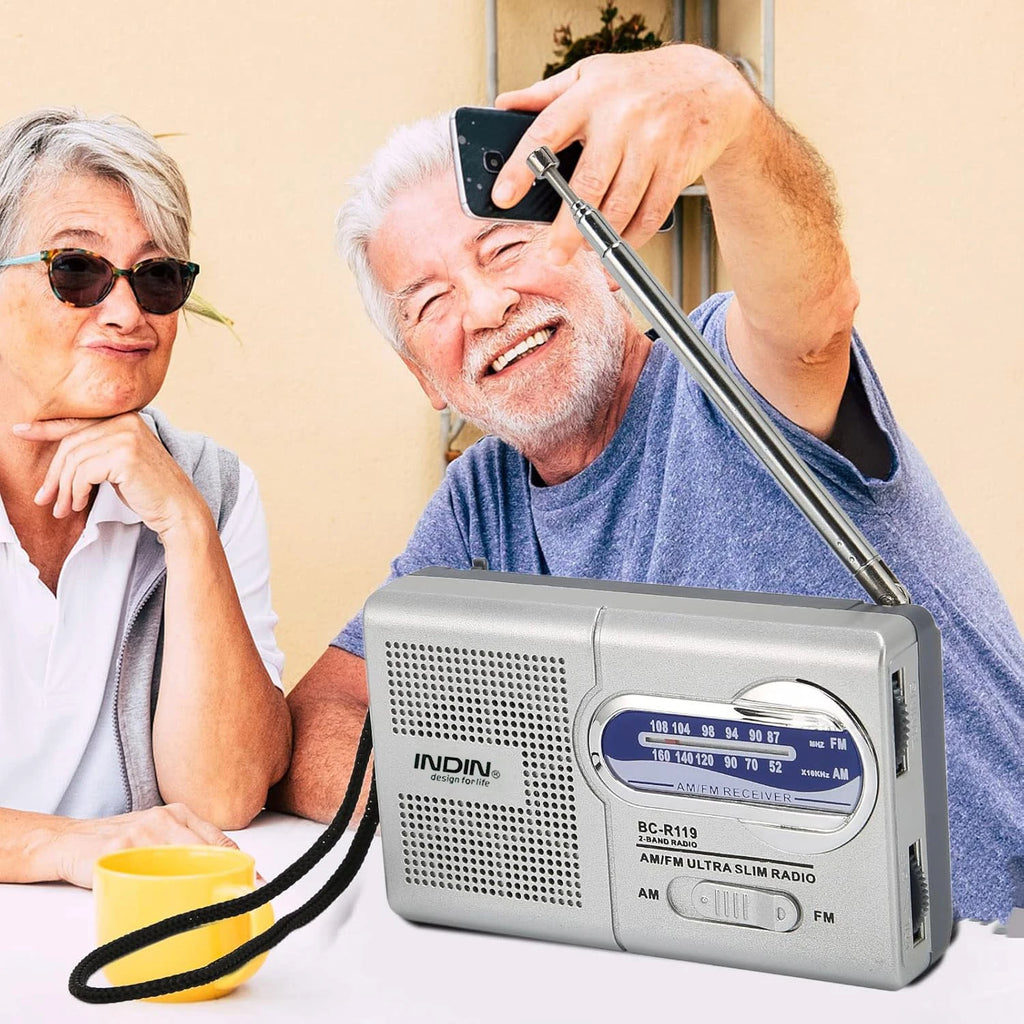 YITHOR Portable AM/FM Shortwave Emergency Radio | 2AA Battery Portable Emergency Radio QXL