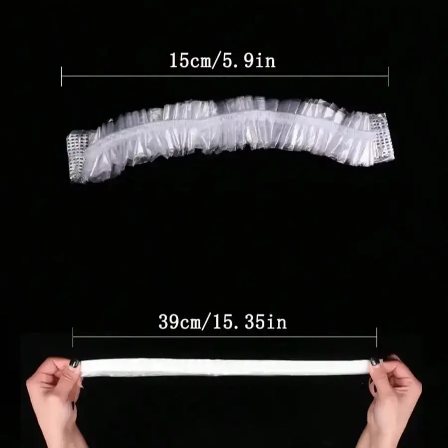 Disposable Thick PE Shower Caps | Salon, Dye & Hotel Use Disposable Shower Cap QXL