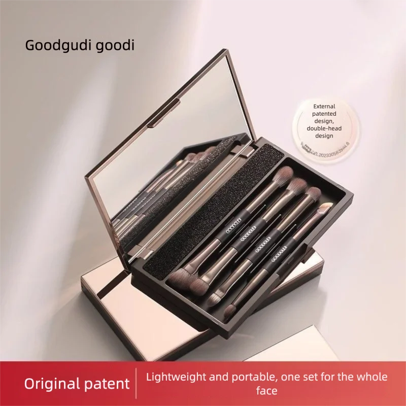 5-Pc Double-Head Makeup Brush Set | Storage Box Included Makeup Brush Set QXL