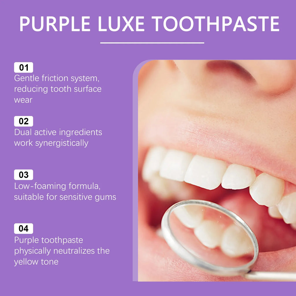 Oralhoe Hydroxyapatite Purple Toothpaste | Whitening Mint 114g Whitening Toothpaste QXL