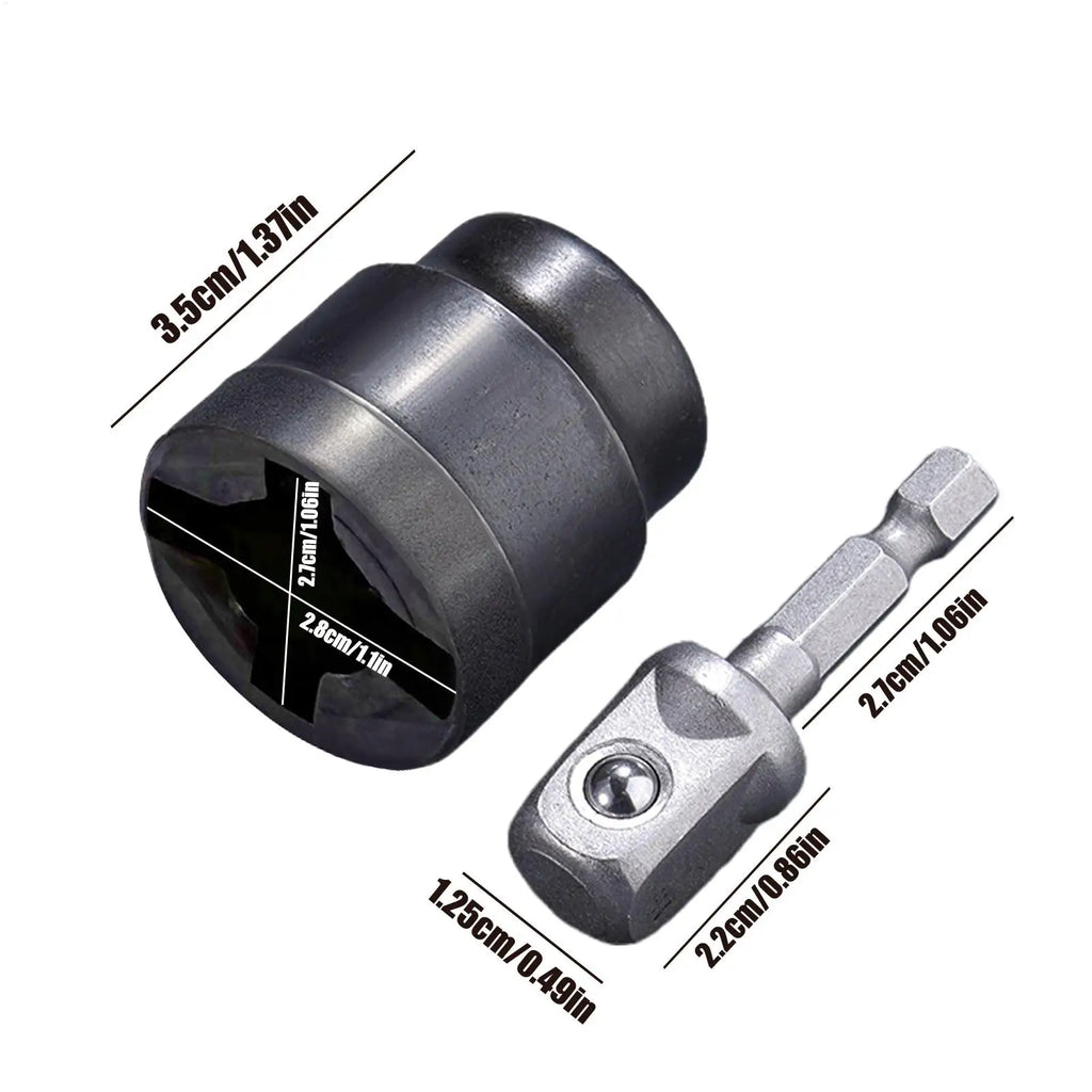 Universal Scissor Jack Adapter | Drill & Impact Wrench Socket Jack Adapter Tool QXL