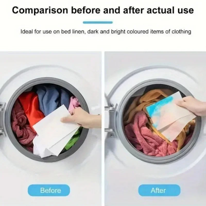 30-Pack Color Catcher Sheets | Anti-Dye Laundry Tablets Laundry Color Catcher QXL