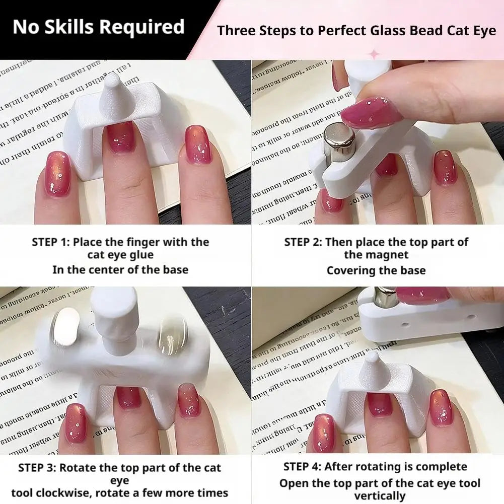 Rotating Cat Eye Magnet Tool | 360° Nail Art Magnet Nail Art Magnet Tool QXL