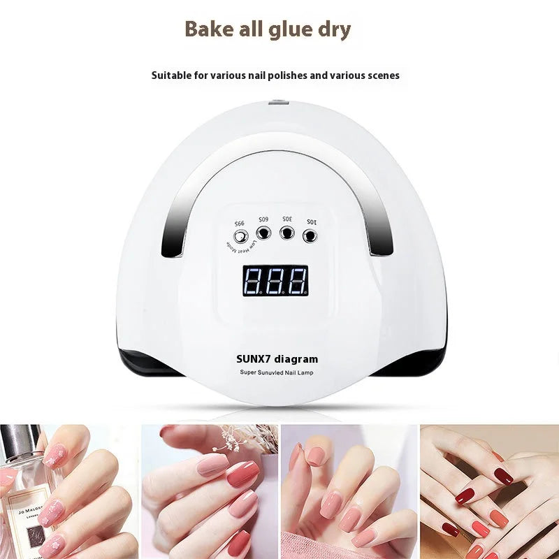 180W UV LED Nail Lamp X7MAX – 57-Bead Gel Polish Dryer UV LED Nail Lamp QXL