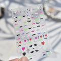 5D Tropical Nail Stickers – Ice Cream, Fruit & Palm Decals Nail Stickers QXL to5842