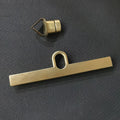 Vintage Metal Turn Lock Clasp for DIY Handbag & Purse Craft Bag Clasp Hardware QXL bronze