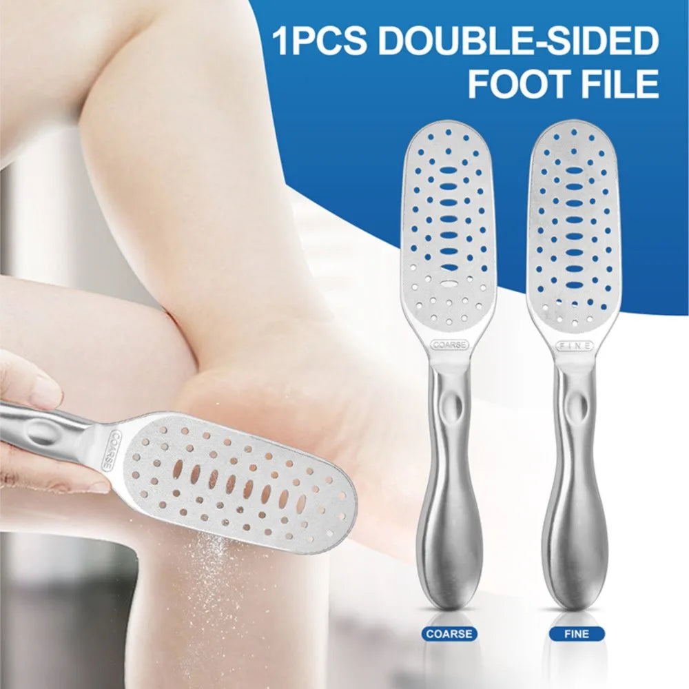 Dual-Sided Stainless Steel Foot File | Callus Remover Foot File Rasp QXL