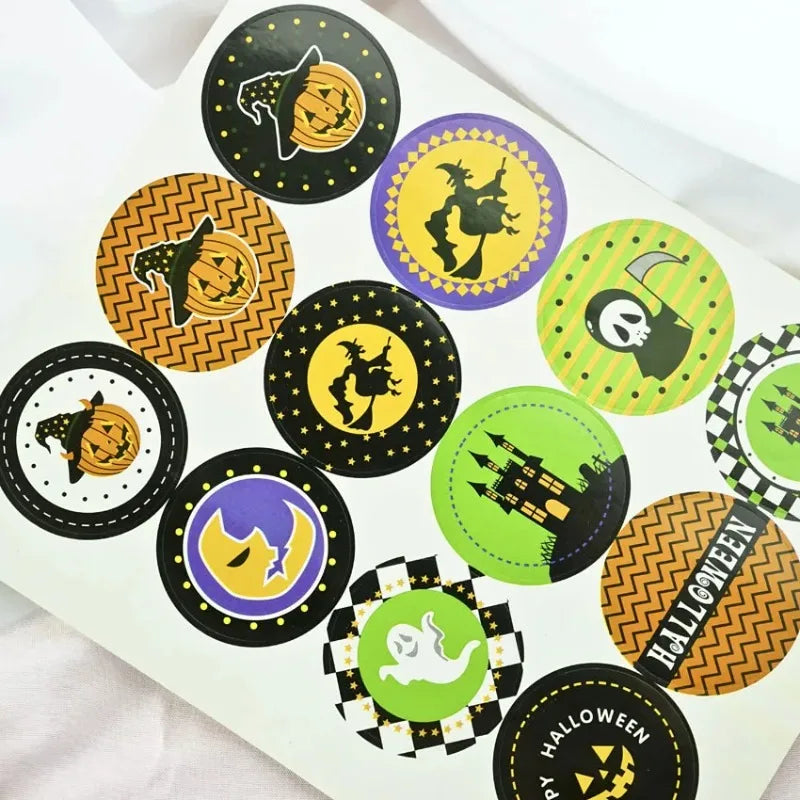 24-Pc Halloween Temporary Tattoos & Party Stickers for Kids Temporary Tattoo Set QXL