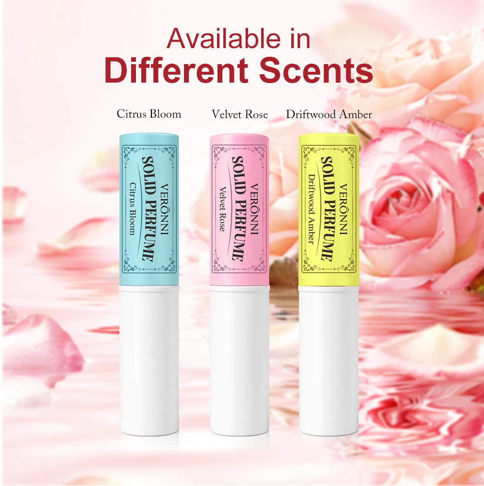 Solid Perfume Stick – Citrus Rose Woody Fragrance Balm Solid Perfume Balm QXL
