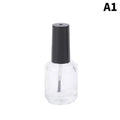 15ml Empty Glass Nail Polish Bottle with Brush & Lid Nail Polish Bottle QXL Transparent