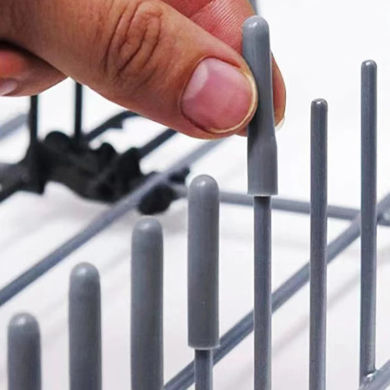 50-Pack Dishwasher Rack Tine Caps – PVC Protective End Covers Dishwasher Rack Caps QXL