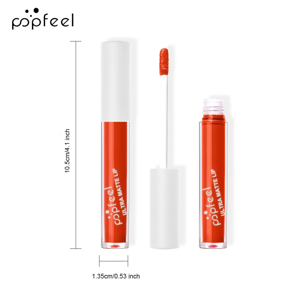 High-Pigment Matte Velvet Lip Gloss – 8 Shades, Waterproof Matte Lip Gloss QXL