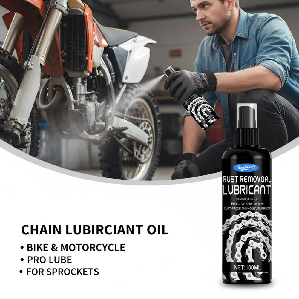 Bicycle & Motorcycle Chain Lubricant | Anti-Rust 100ml Chain Lubricant QXL