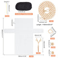 DIY Crochet Bag Kit – Mesh Canvas, Ribbon & Knitting Needles DIY Bag Craft Kit QXL AECH04-01838