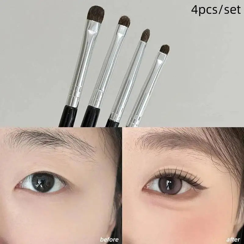 Eyeshadow Brush Set – Soft Nylon Shading & Liner Brushes Eye Makeup Brush Set QXL 4pcs