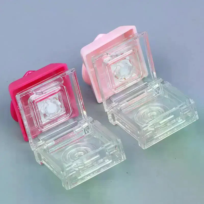 3g Refillable Flip-Top Lip Balm Jar | Heart-Shaped Cosmetic Container Cosmetic Lip Jar QXL