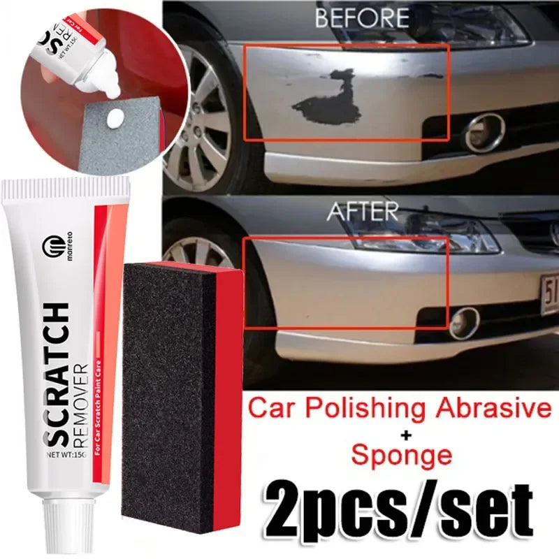 Car Scratch Remover Polishing Paste & Sponge Kit Car Polishing Kit QXL