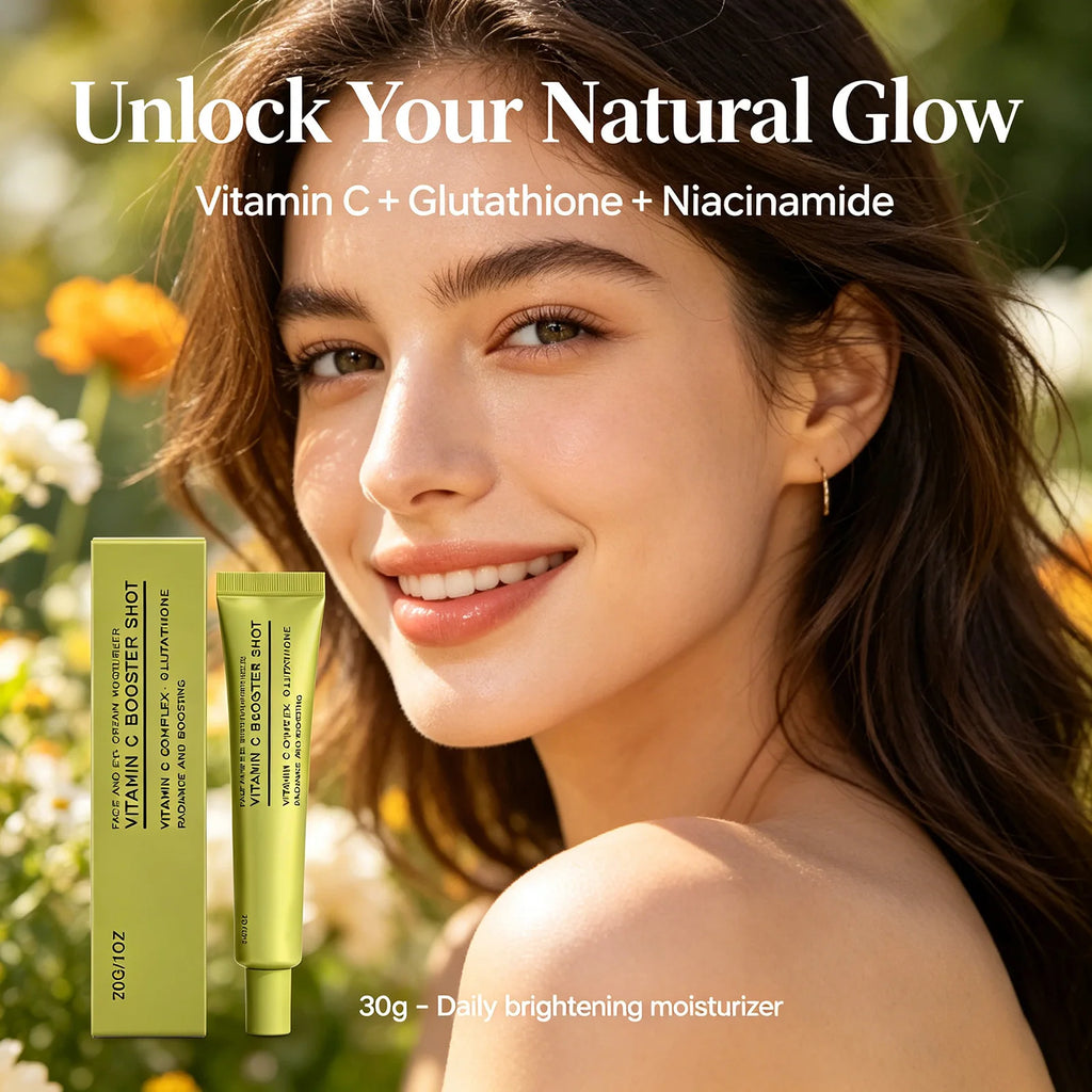 Vitamin C & Niacinamide Face & Eye Cream | Brightening Moisturizer Brightening Face Cream QXL