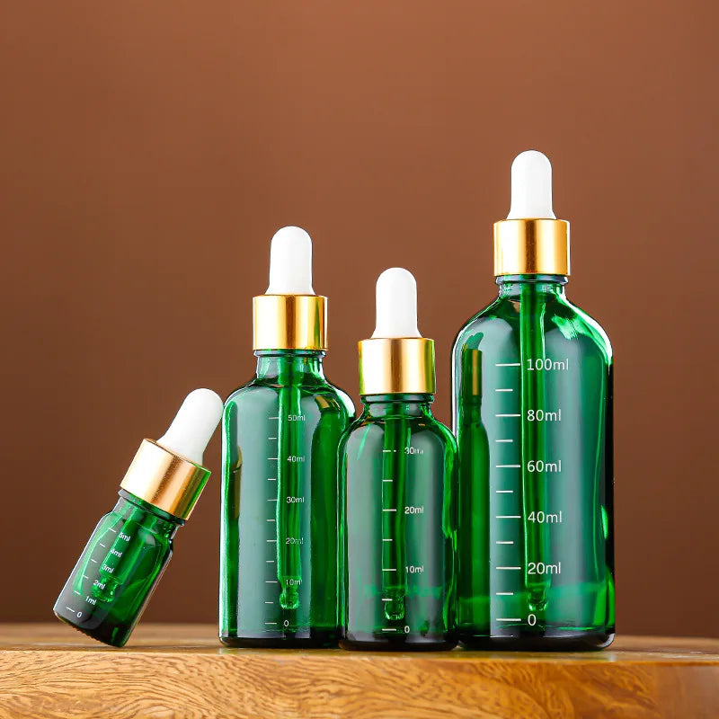 Glass Dropper Bottles 5ml–100ml | Graduated Refillable Essential Oil Glass Dropper Bottle QXL