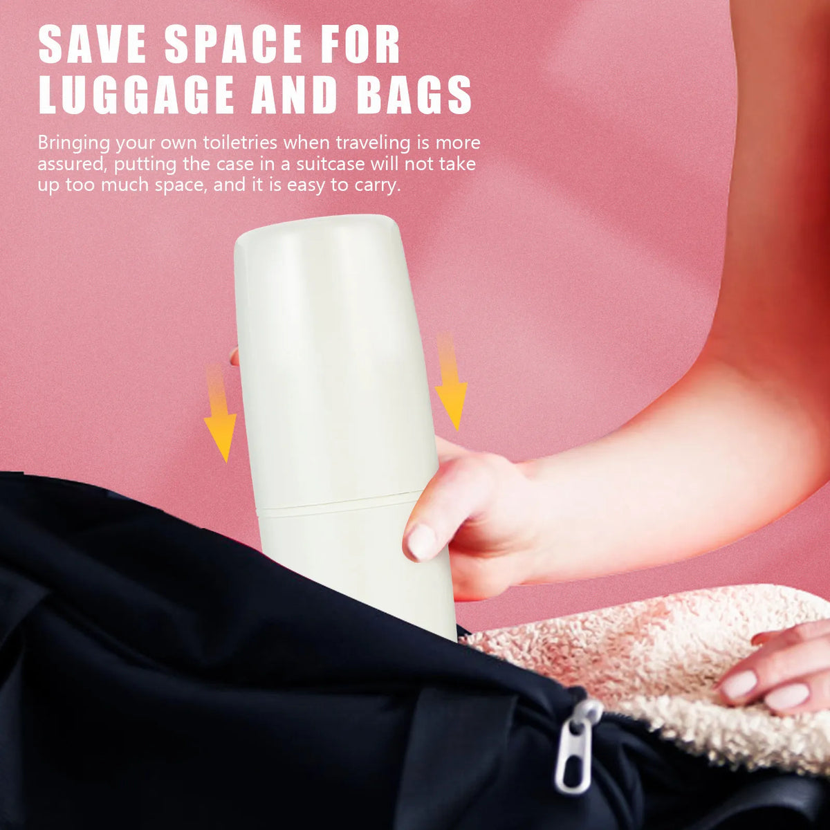 4-in-1 Travel Toiletry Set | Toothbrush Holder & Bottles Travel Toiletry Set QXL
