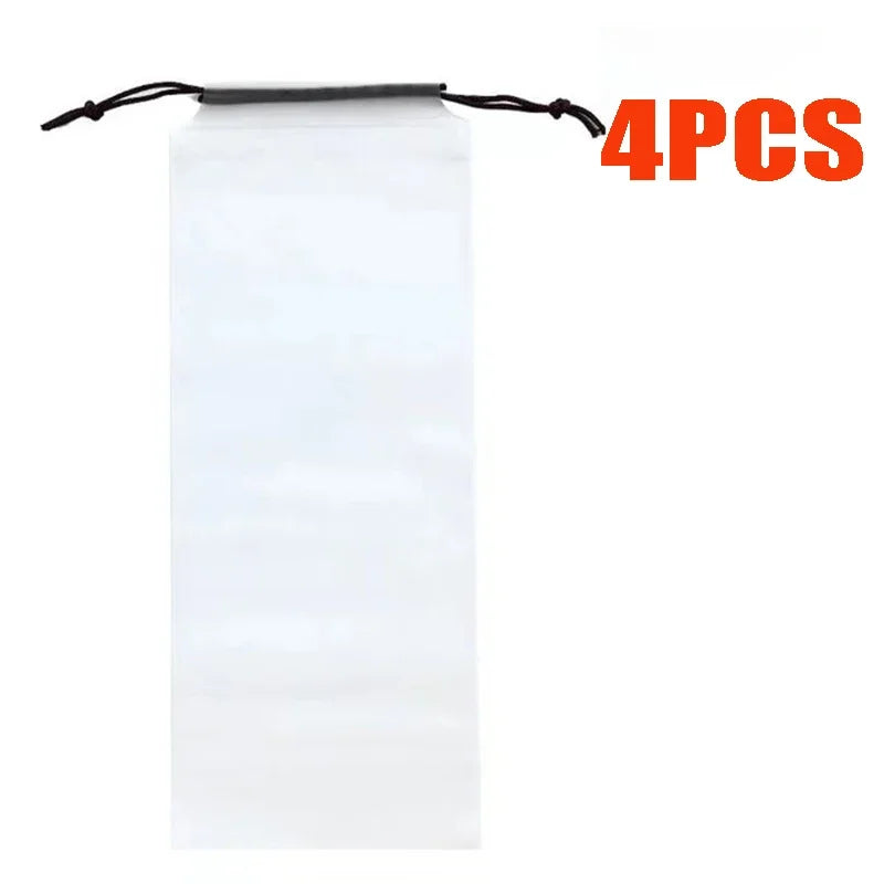 Waterproof EVA Umbrella Storage Bag | Translucent Drawstring Cover Umbrella Storage Bag QXL B401 4PCS