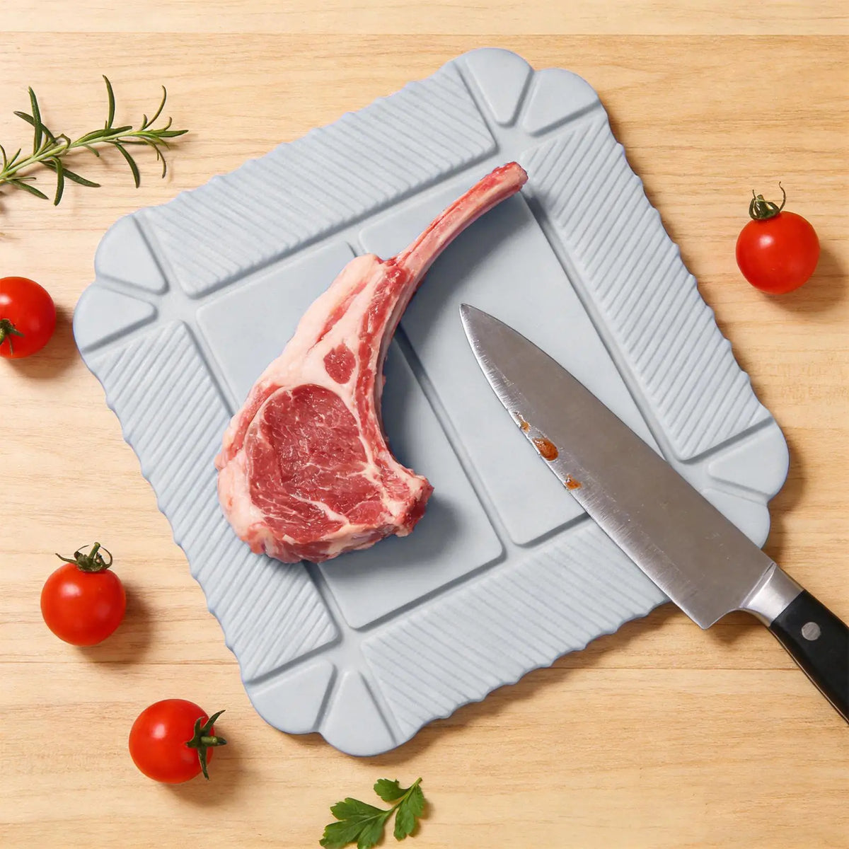 Foldable Silicone Trivet & Cutting Board | Magnetic Heat Mat Silicone Trivet Mat QXL