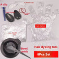 8-Piece Hair Dye Kit – Brushes, Bowl, Cape & Clips Set Hair Colouring Kit QXL Default Title