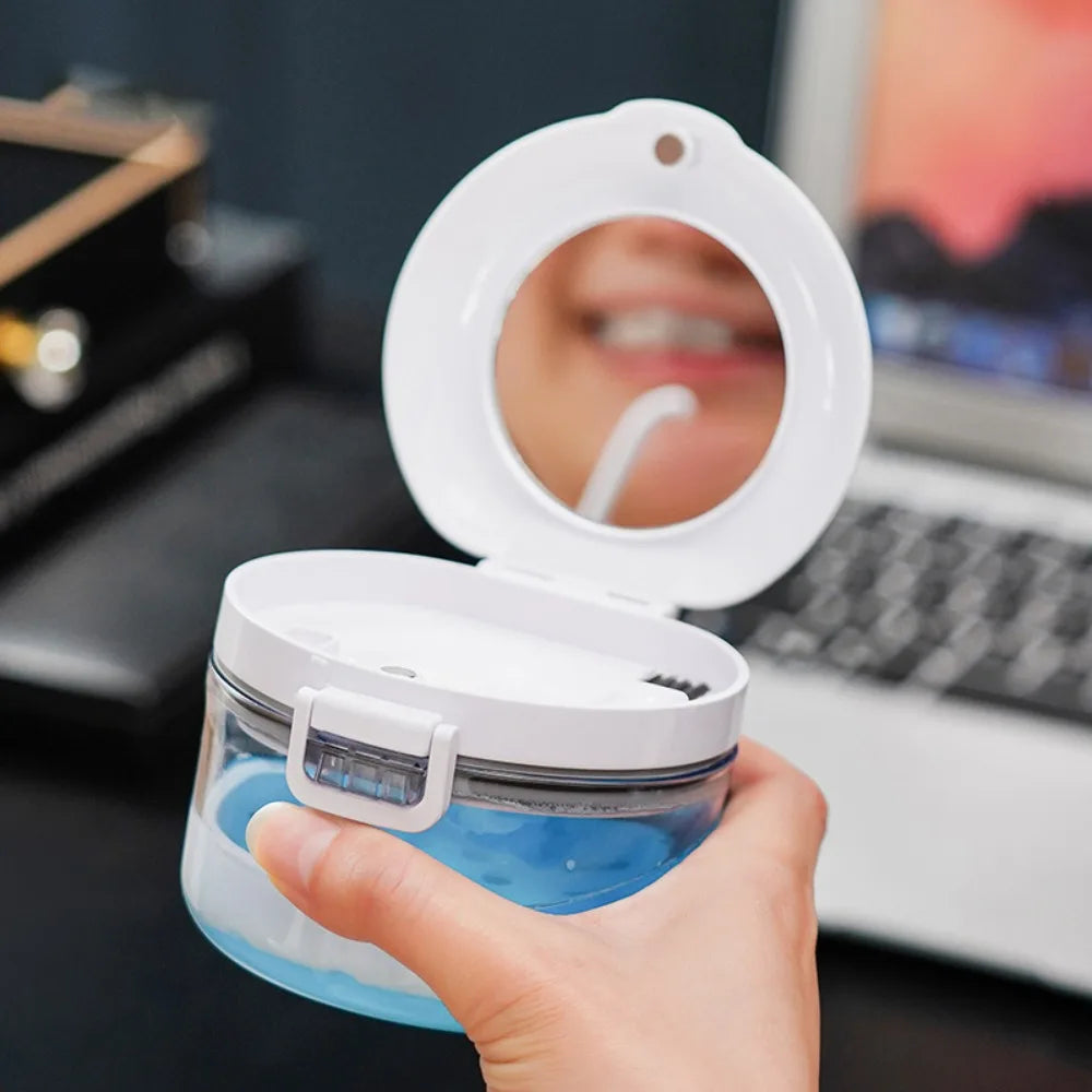 PP Retainer & Mouth Guard Storage Case | Portable Dental Box Dental Retainer Case QXL