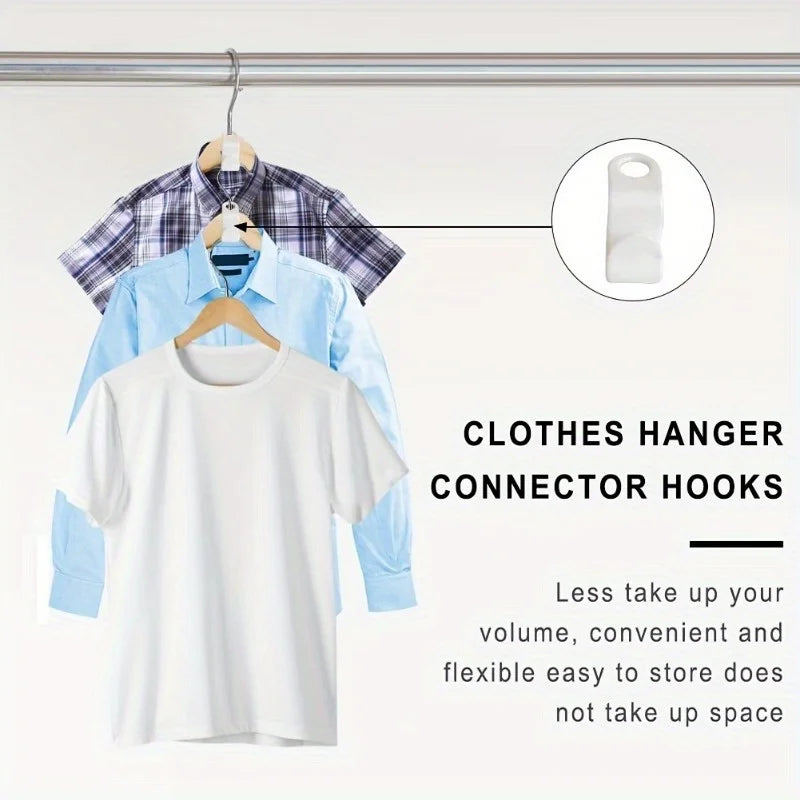 Cascading Hanger Hooks | Space-Saving Closet Organizer Hanger Connector Hooks QXL