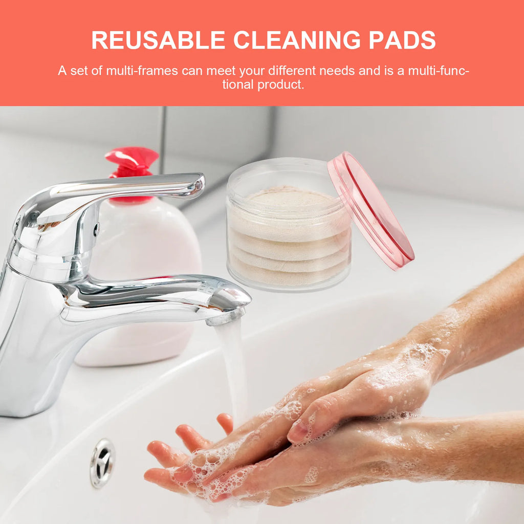 Reusable Loofah Facial Cleansing Puffs & Makeup Remover Pads Facial Cleansing Puff QXL