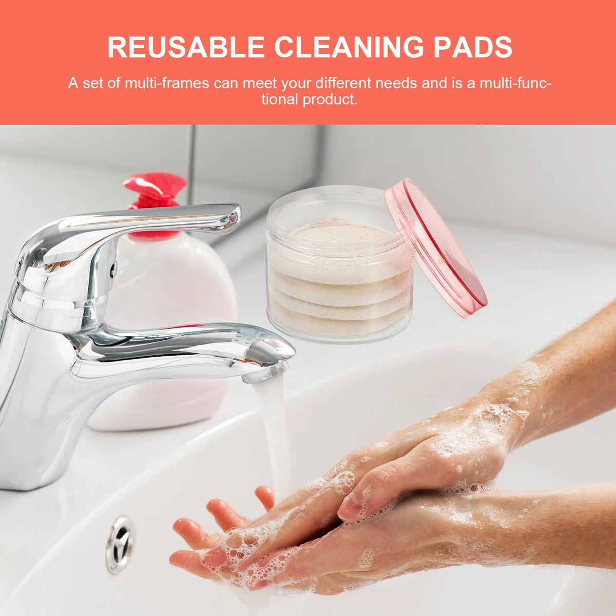 Reusable Loofah Facial Cleansing Puffs & Makeup Remover Pads Facial Cleansing Puff QXL