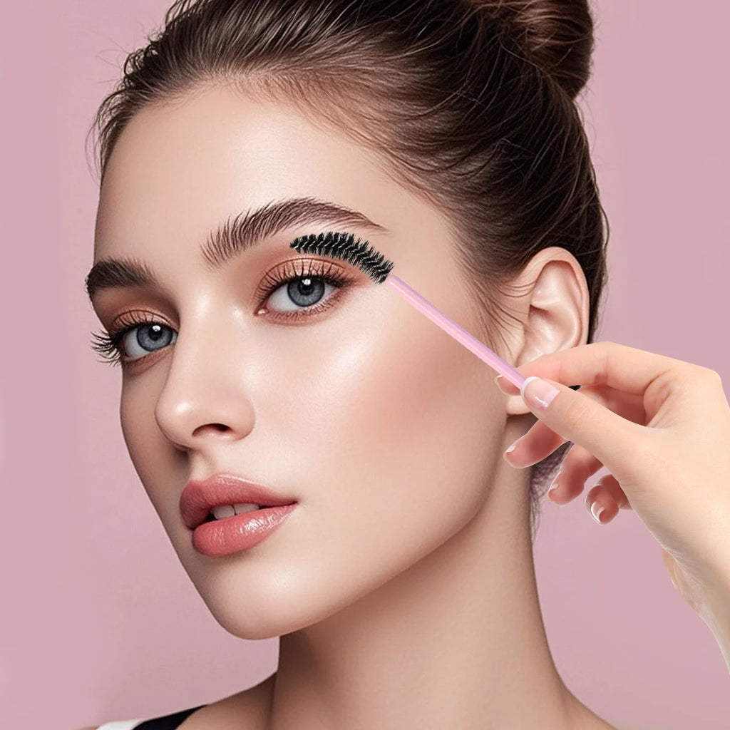 50-Pack Disposable Spoolie Brushes & Spiral Mascara Wands Disposable Spoolie Brushes QXL