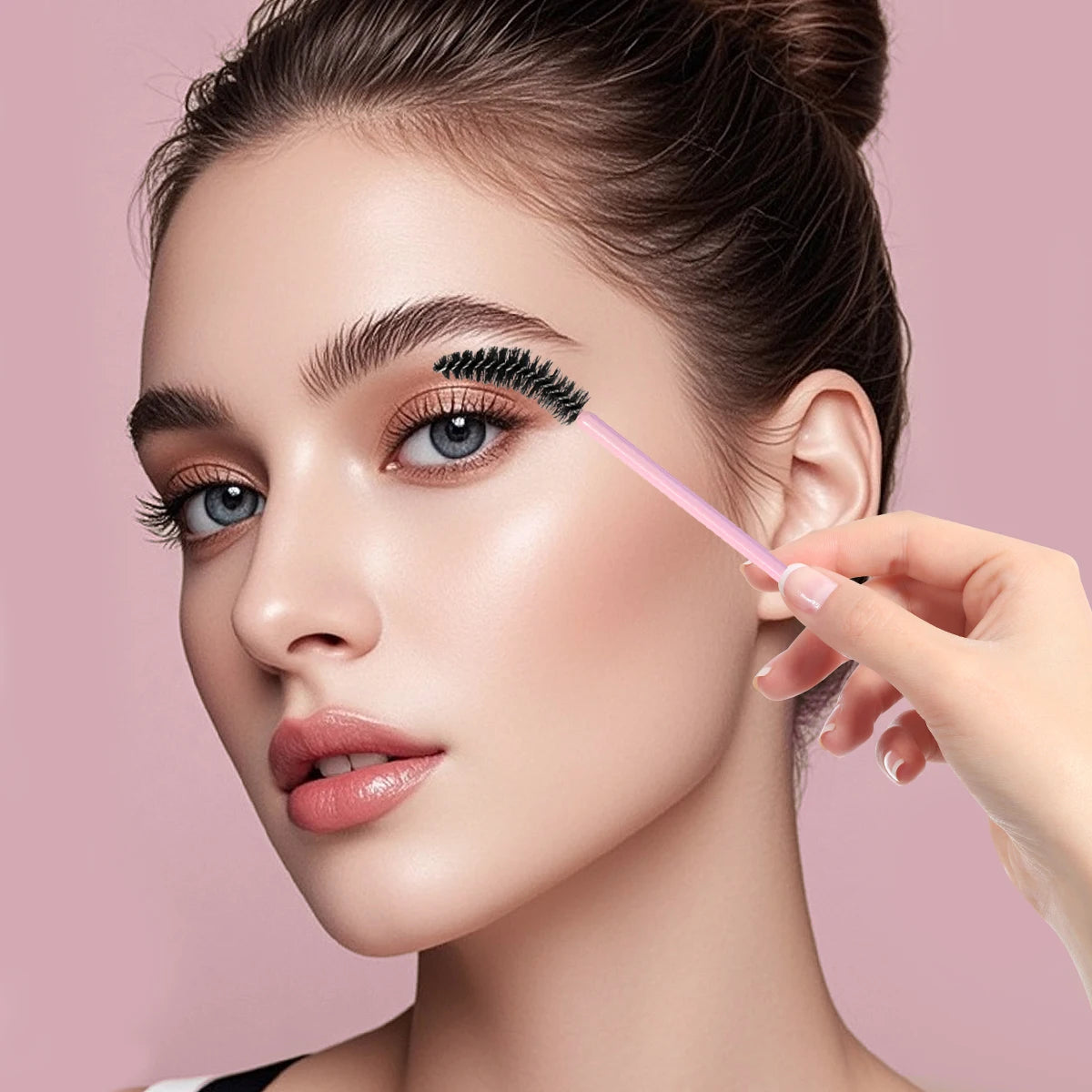 50-Pack Disposable Spoolie Brushes & Spiral Mascara Wands Disposable Spoolie Brushes QXL