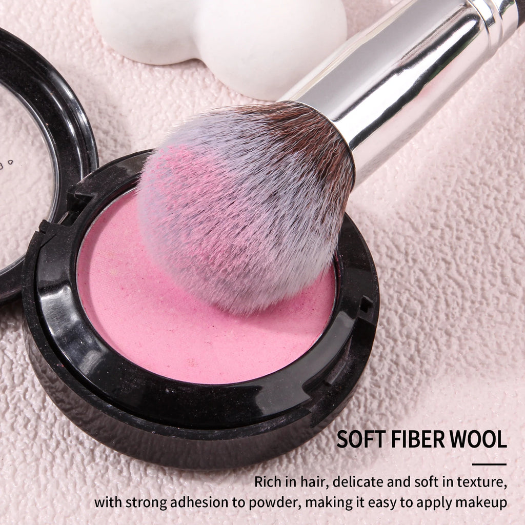 KOSSHOW Round Fluffy Blush Brush – Powder & Highlighter Blush Makeup Brush QXL