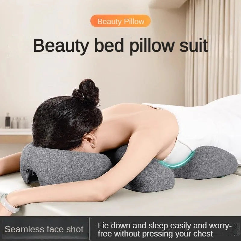 Memory Foam U-Shape Face Cradle Pillow | Massage Spa Salon Massage Face Pillow QXL