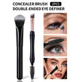 KOSSHOW 2-Pc Concealer, Eyeliner & Lash Brush Set Makeup Brush Set QXL black
