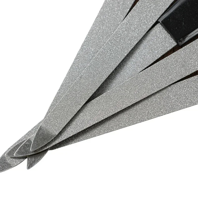 10-Pack Double-Sided Stainless Steel Nail Files | Manicure Set Nail Files Set QXL