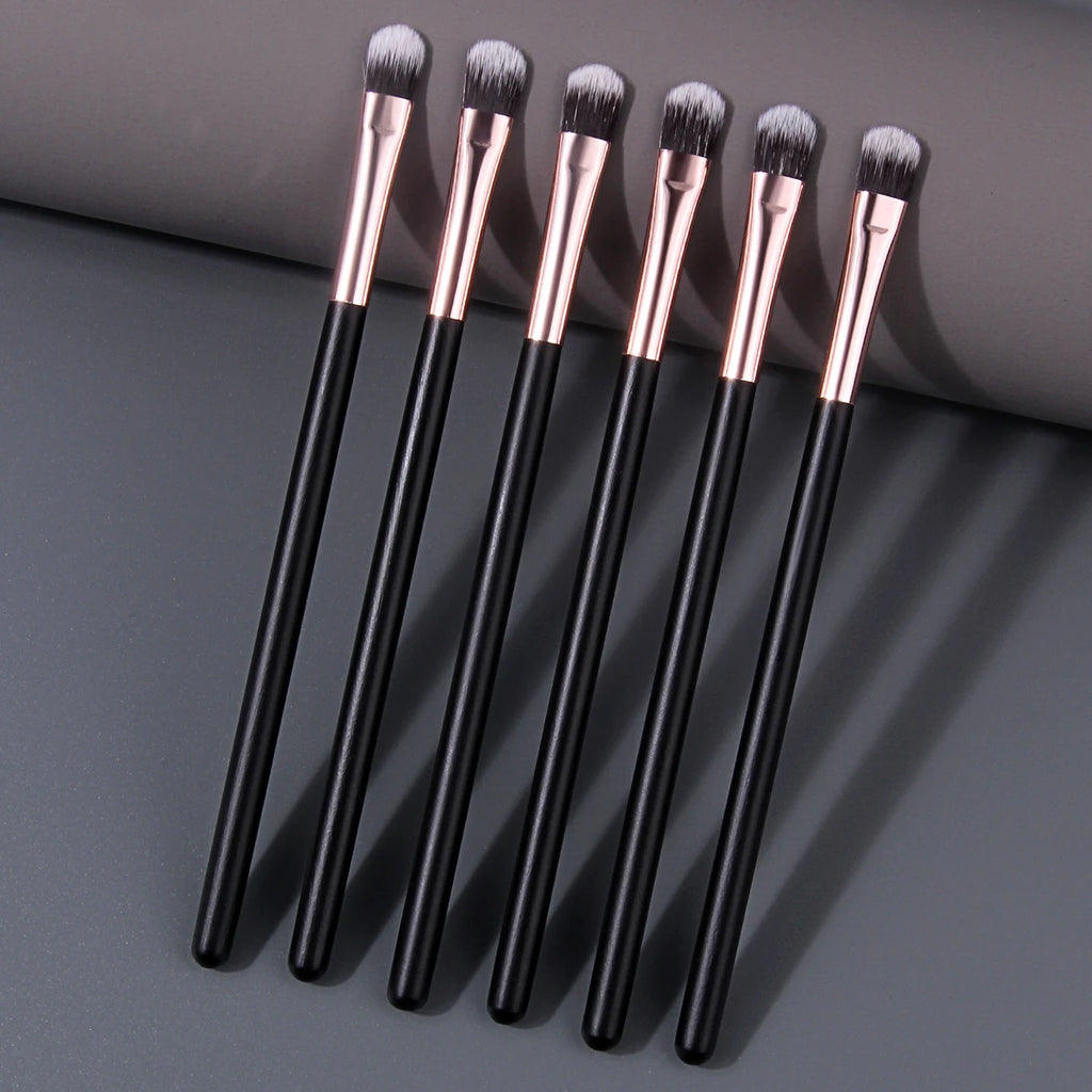 KOSSHOW 6-Pc Eyeshadow Detail Brush Set | Wood Handles Eyeshadow Brush Set QXL