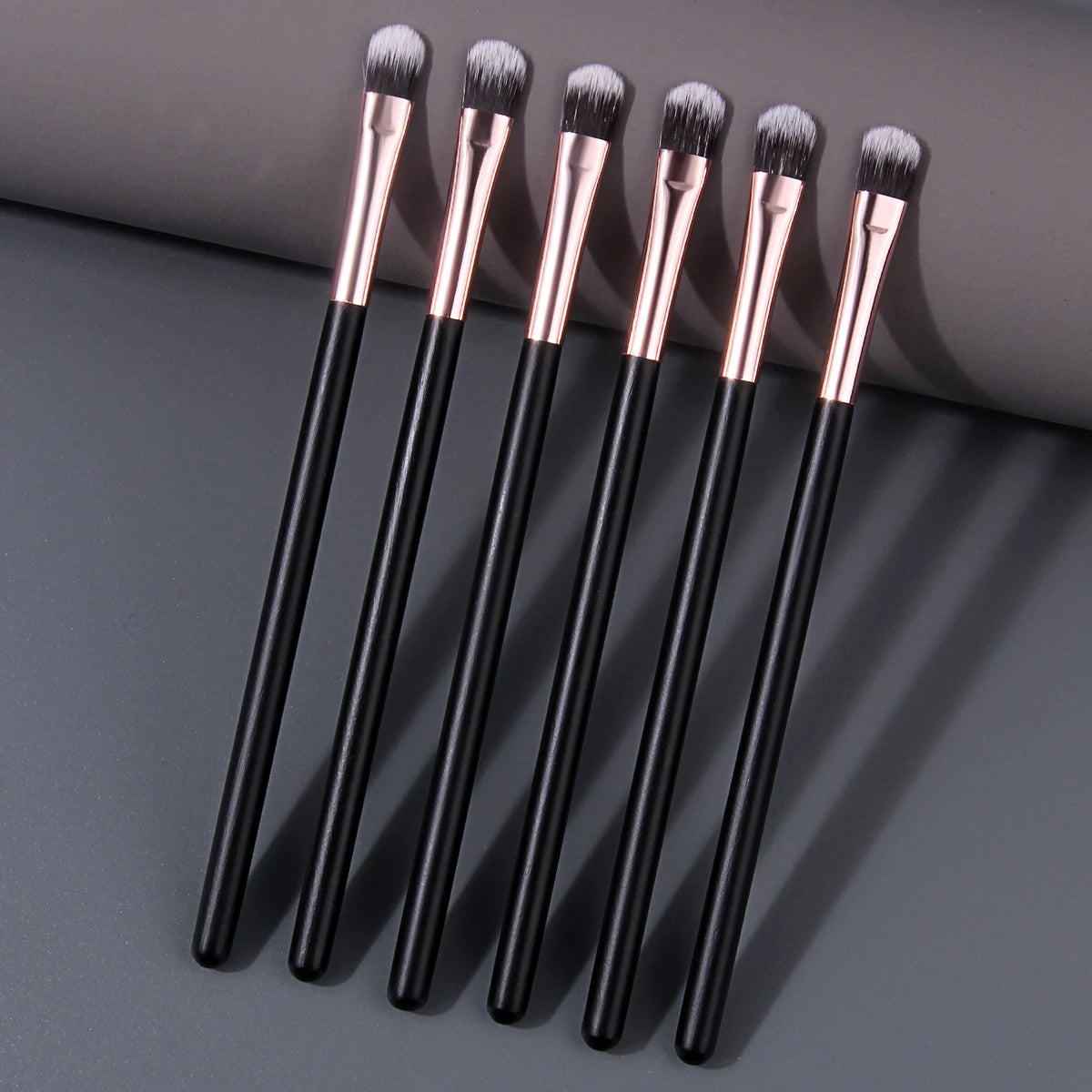 KOSSHOW 6-Pc Eyeshadow Detail Brush Set | Wood Handles Eyeshadow Brush Set QXL