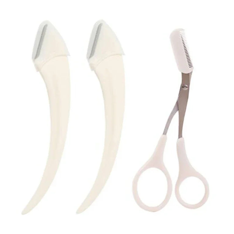 Eyebrow Trimmer Razor & Comb Set – 1/2/3 Pcs Face Shaper Eyebrow Trimmer Razor QXL