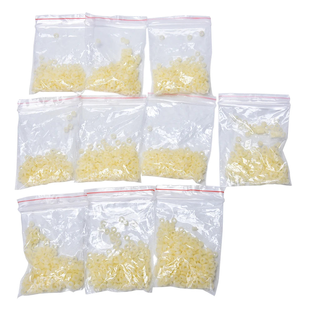 2000-Pack Rubber Fishing Bait Bands | 3mm–10mm Elastic Fishing Bait Bands QXL color random