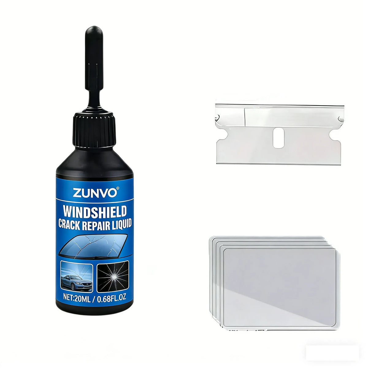Car Windshield Crack Repair Fluid | Glass Chip Restore Agent Windshield Repair Fluid QXL